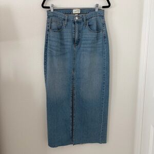 EUC Universal Thread Midi Denim Skirt, size: 8